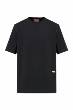 Diesel BLACK T-shirt T-ADJUST-SLITS-R13