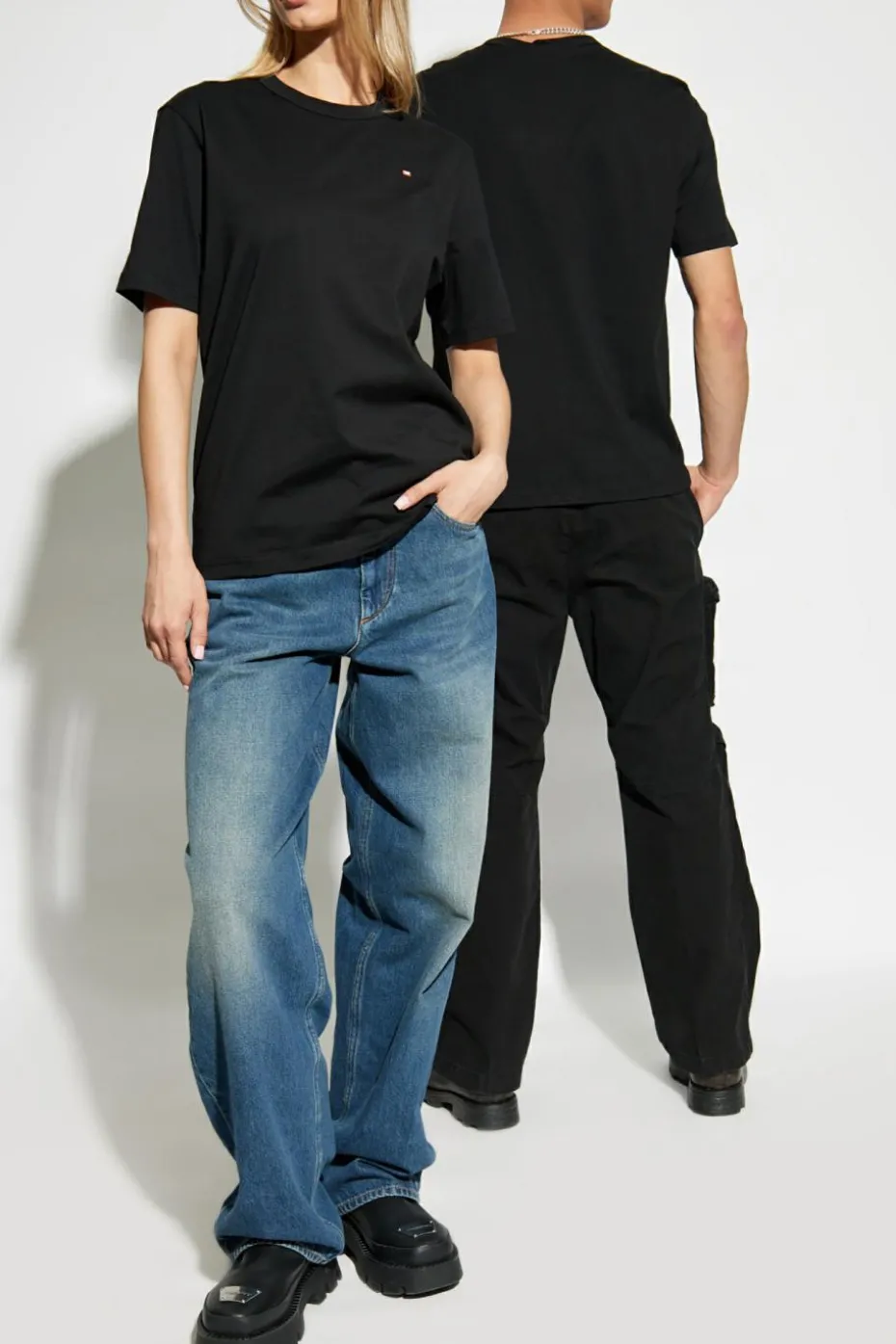 Diesel BLACK T-shirt T-ADJUST-MICRODIV