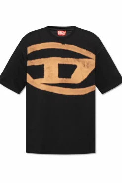 Diesel BLACK T-shirt `T-BOXT-BLEACH`