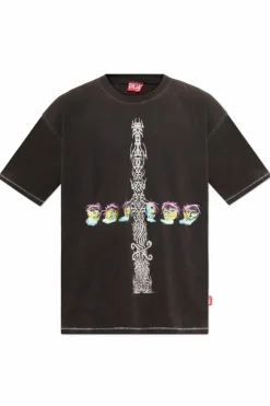 Diesel BLACK T-shirt T-BOXT-R4