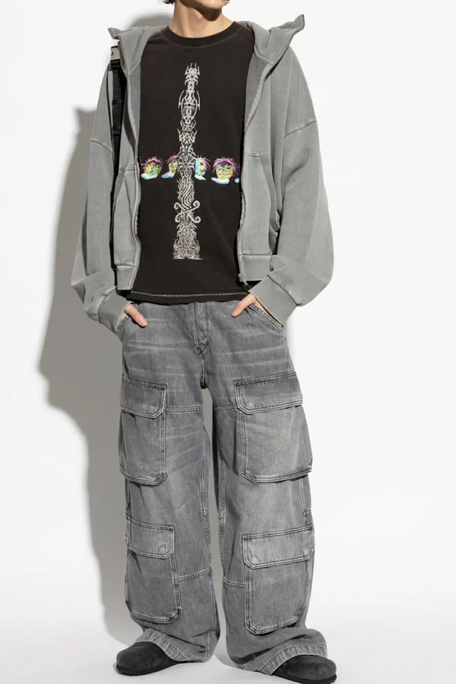 Diesel BLACK T-shirt T-BOXT-R4