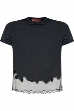 Diesel BLACK T-shirt `T-INLAY-R1`