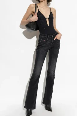 Diesel BLACK UFBY-OVAL-D-BODYSUIT bodysuit