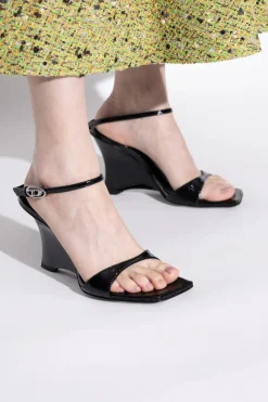 Diesel BLACK Wedge Heel Shoes "D-AMBER"
