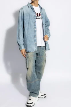 Diesel BLUE Denim shirt 'D-SIMPLY'