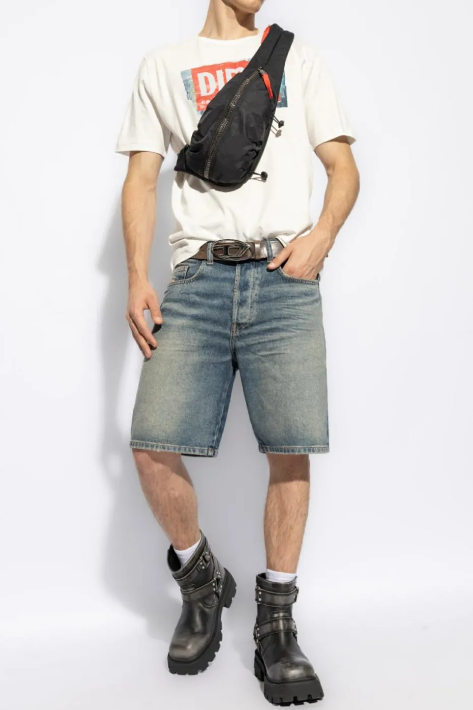 Diesel BLUE Denim Shorts `REGULAR-SHORT`