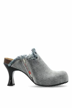 Diesel BLUE Heeled slippers D-WOODSTOCK