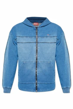 Diesel BLUE Hoodie "S-BLAXT-HOOD-ZIP-NEW"