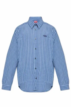 Diesel BLUE Shirt `S-SIMPLY-DLBV`