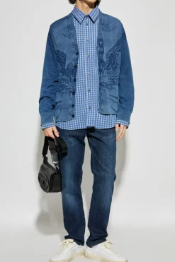 Diesel BLUE Shirt `S-SIMPLY-DLBV`