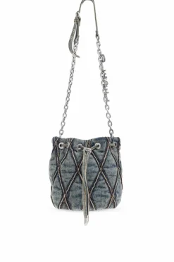 Diesel BLUE Shoulder bag "CHARM-D BUCKET S"