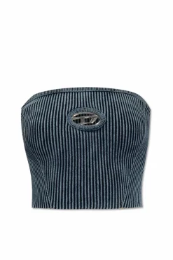 Diesel BLUE Striped top `M-CLARKSVILLEX-C`