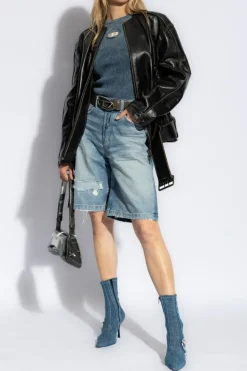 Diesel BLUE Striped top `M-ANCHOR-A-SL`