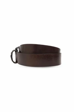 Diesel BROWN Belt with B-DAVE II logo