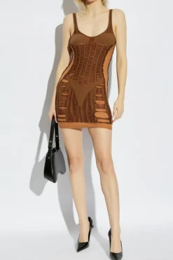 Diesel BROWN Dress M-CALIMERA-SHORT