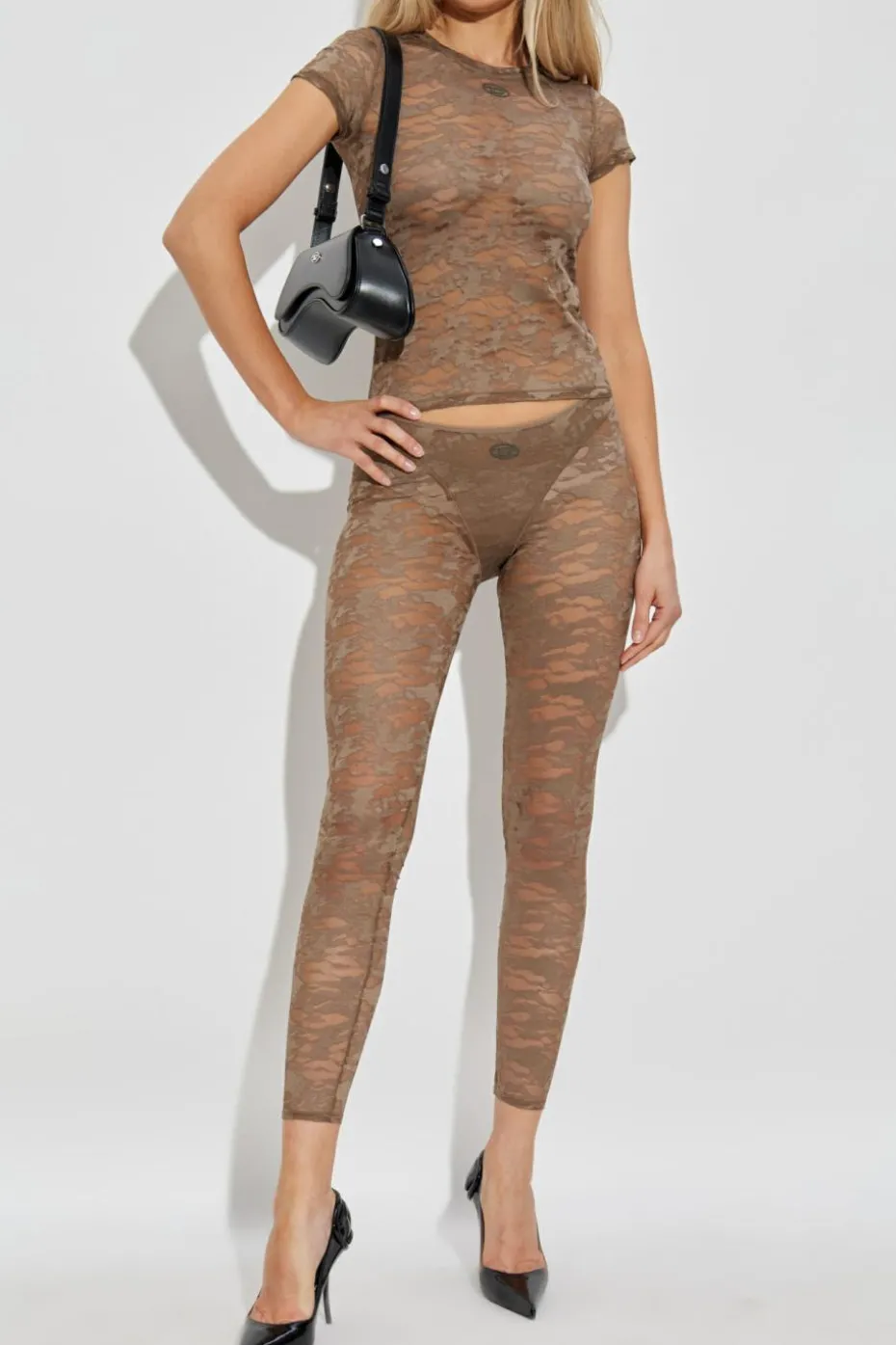 Diesel BROWN Lace top "KASIA-UTLT"