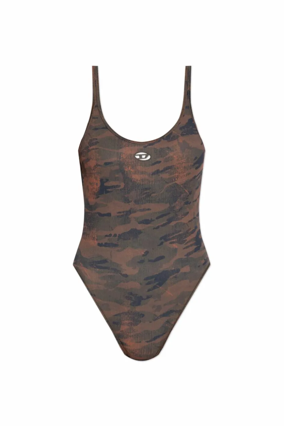 Diesel BROWN One-piece swimsuit `UT-BODY-UTLT`