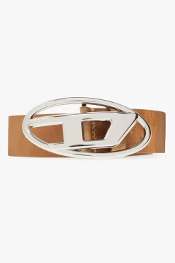 Diesel BROWN āOVAL D LOGO Bā belt