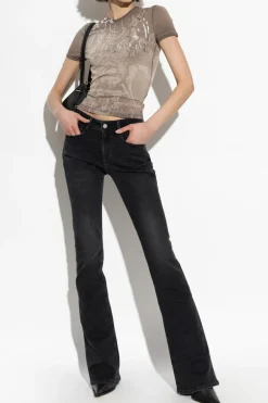 Diesel BROWN Top T-UNCUTIES-LONG-R