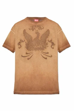Diesel BROWN T-shirt 'T-NORM-T9'