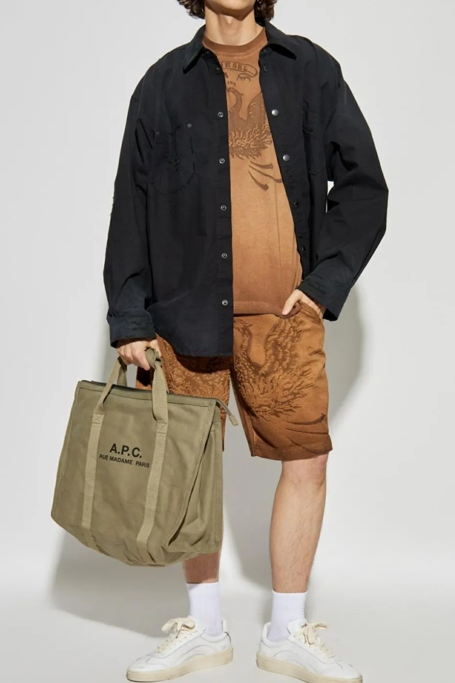 Diesel BROWN T-shirt 'T-NORM-T9'
