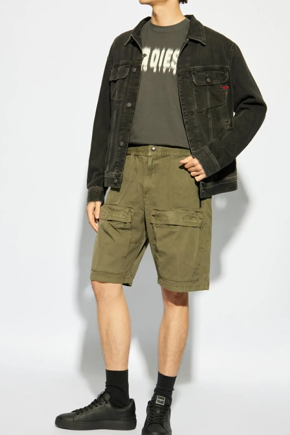 Diesel GREEN Shorts `P-BEECK-SHORT`