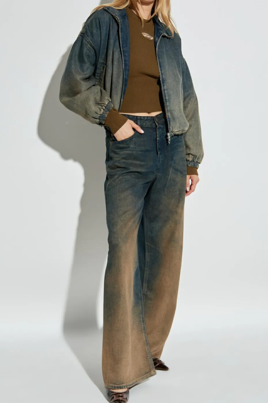 Diesel GREEN Sweater `M-VALARI`