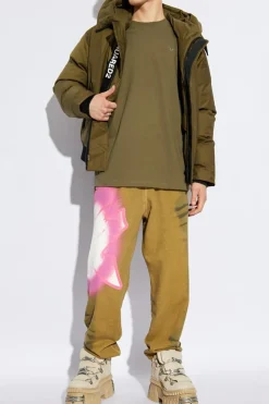 Diesel GREEN Sweatpants P-MARKY-FLASH