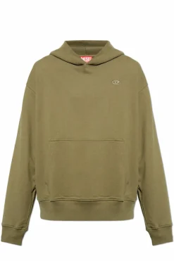 Diesel GREEN Sweatshirt S-MACS-HOOD-MEGOVAL-D