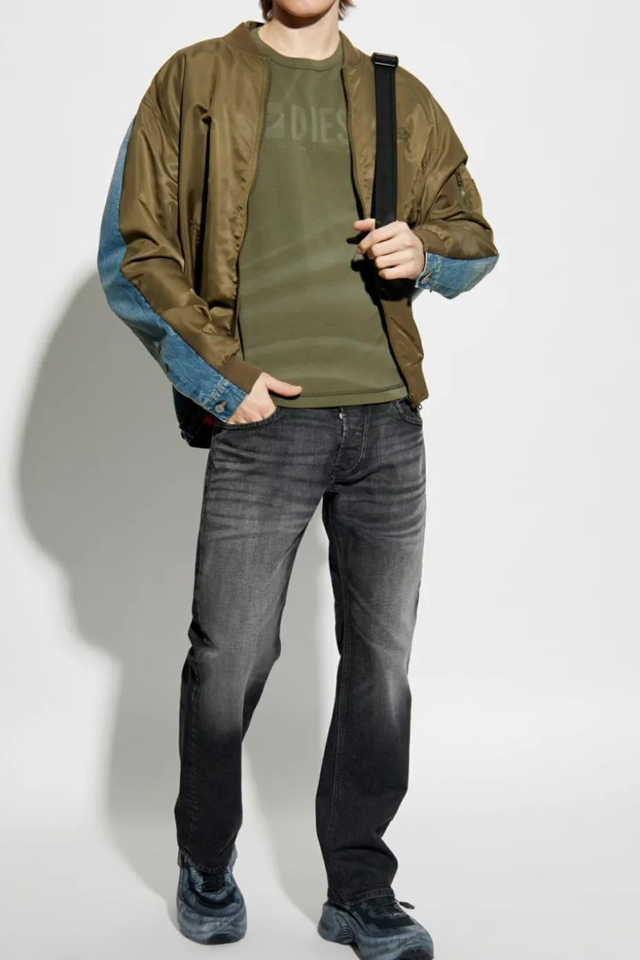 Diesel GREEN T-shirt T-ADJUST-R13