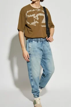Diesel GREEN T-shirt `T-BOXT-N14`