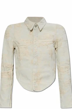 Diesel GREY Denim shirt DE-MADELINE-FSG