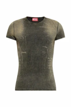 Diesel GREY Ribbed top T-HANS