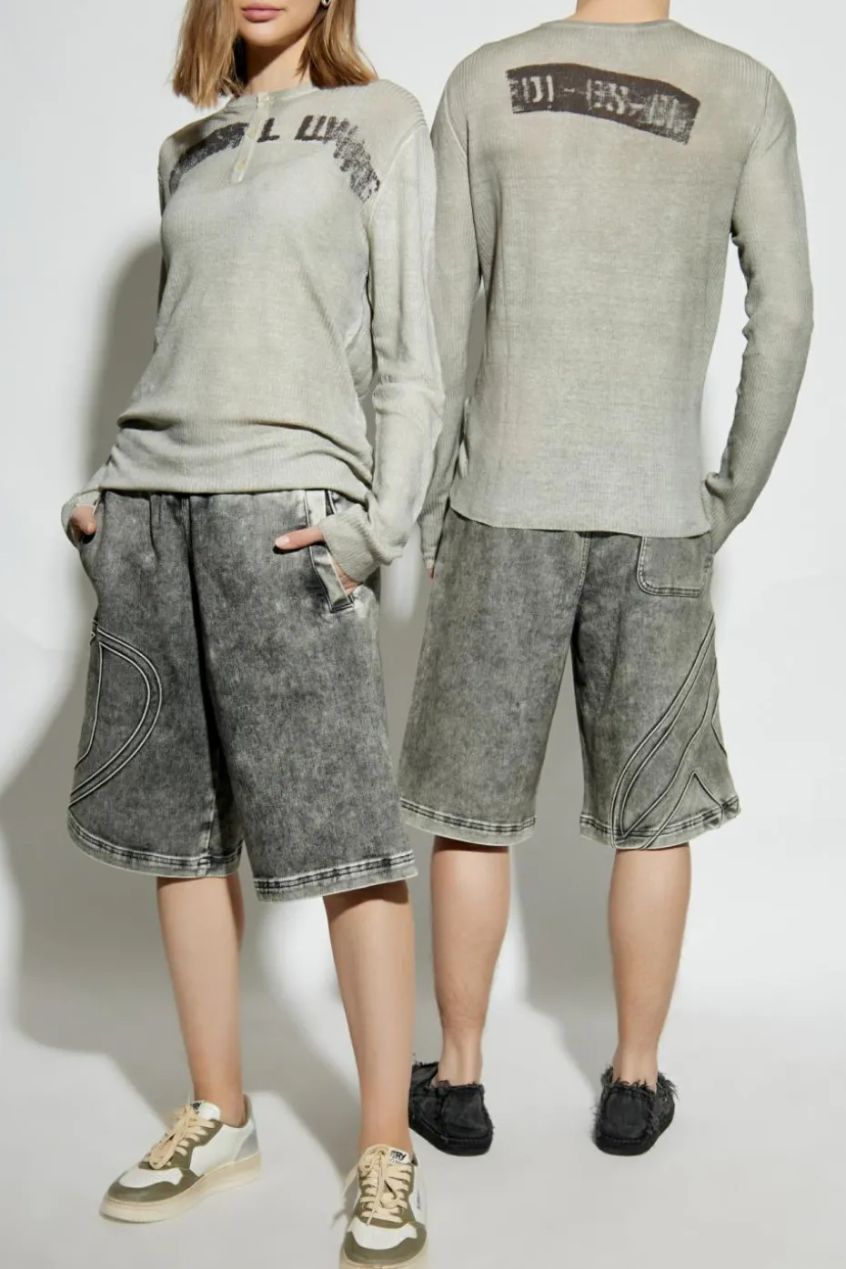 Diesel GREY Shorts D-ENNY-S