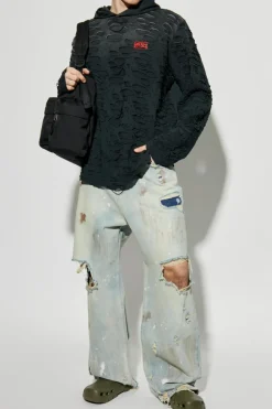 Diesel GREY Sweatshirt T-CRANE-LS-HOOD
