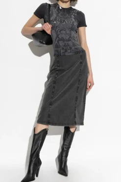 Diesel GREY Top T-UNCUTIES-LONG-R6