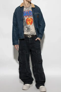 Diesel GREY T-shirt T-BOXT-R9