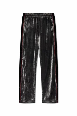 Diesel GREY Velvet sweatpants `P-HAY`
