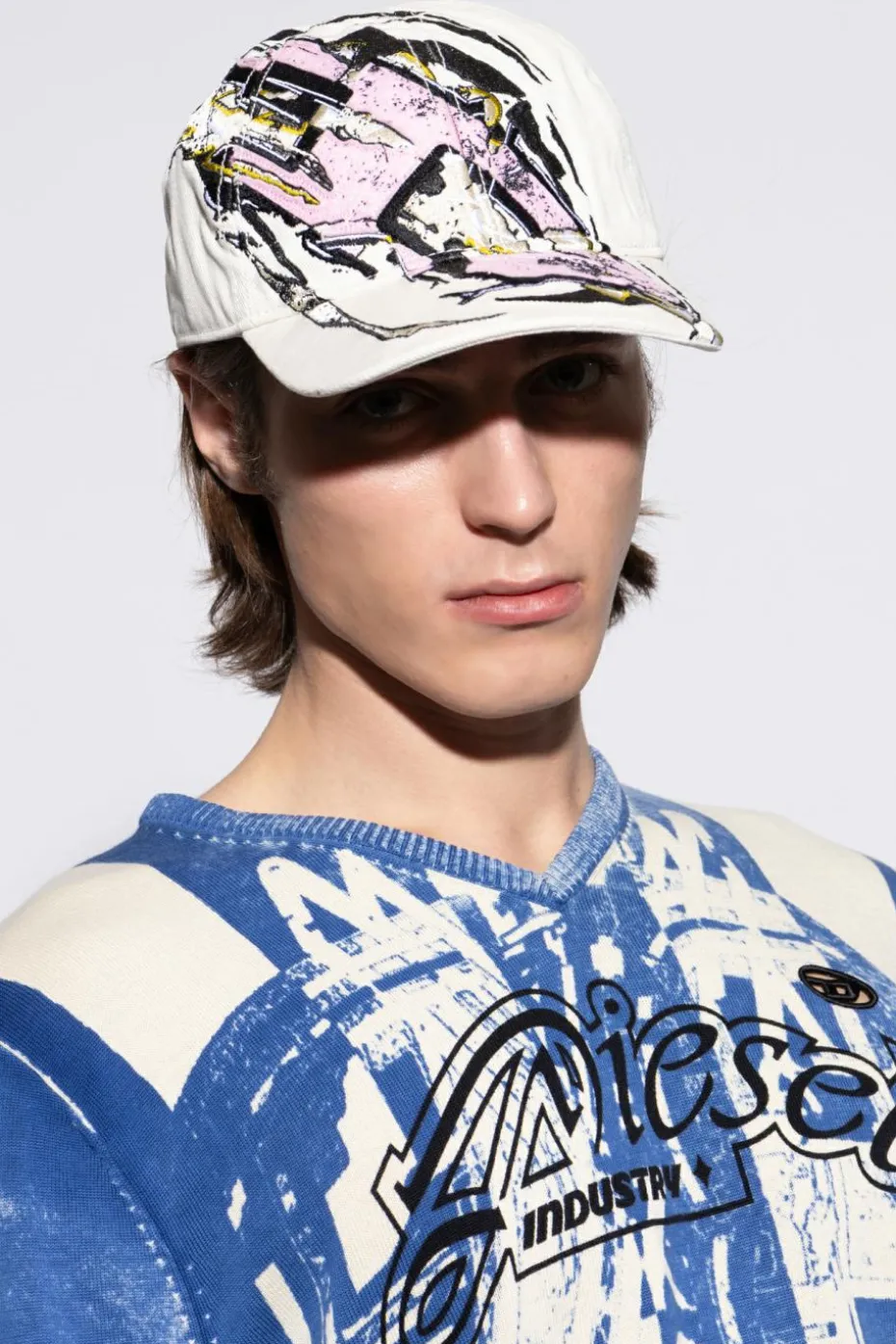 Diesel MULTICOLOUR Cap with visor `C-EIFFEL`
