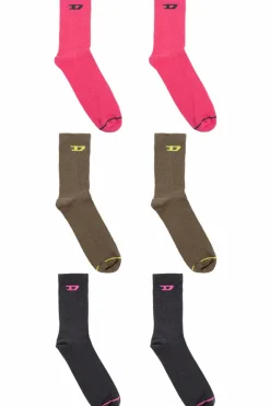 Diesel MULTICOLOUR Three-pack of socks `SKM-D-TENNIS-CREW`