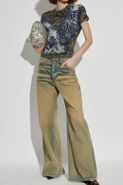 Diesel MULTICOLOUR T-shirt `T-UNCUTIE-LONG-R1`