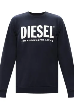 Diesel NAVY BLUE Branded sweatshirt