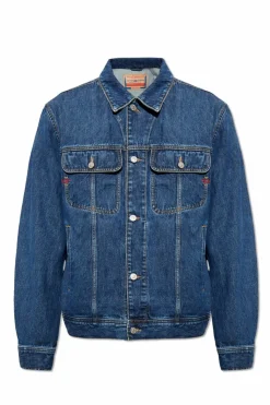 Diesel NAVY BLUE ‘D-BARCY’ denim jacket
