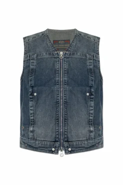 Diesel NAVY BLUE Denim vest DE-PROOF-RE