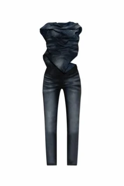 Diesel NAVY BLUE Jumpsuit DE-CLODIA-FSG