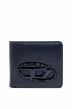 Diesel NAVY BLUE Leather wallet "HOLI-D BI FOLD"