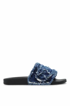 Diesel NAVY BLUE ‘SA-SLIDE’ slides