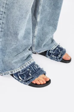 Diesel NAVY BLUE ‘SA-SLIDE’ slides