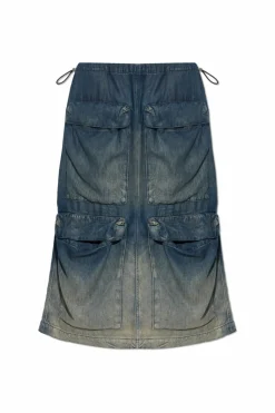 Diesel NAVY BLUE Skirt `DE-MEGI-S`