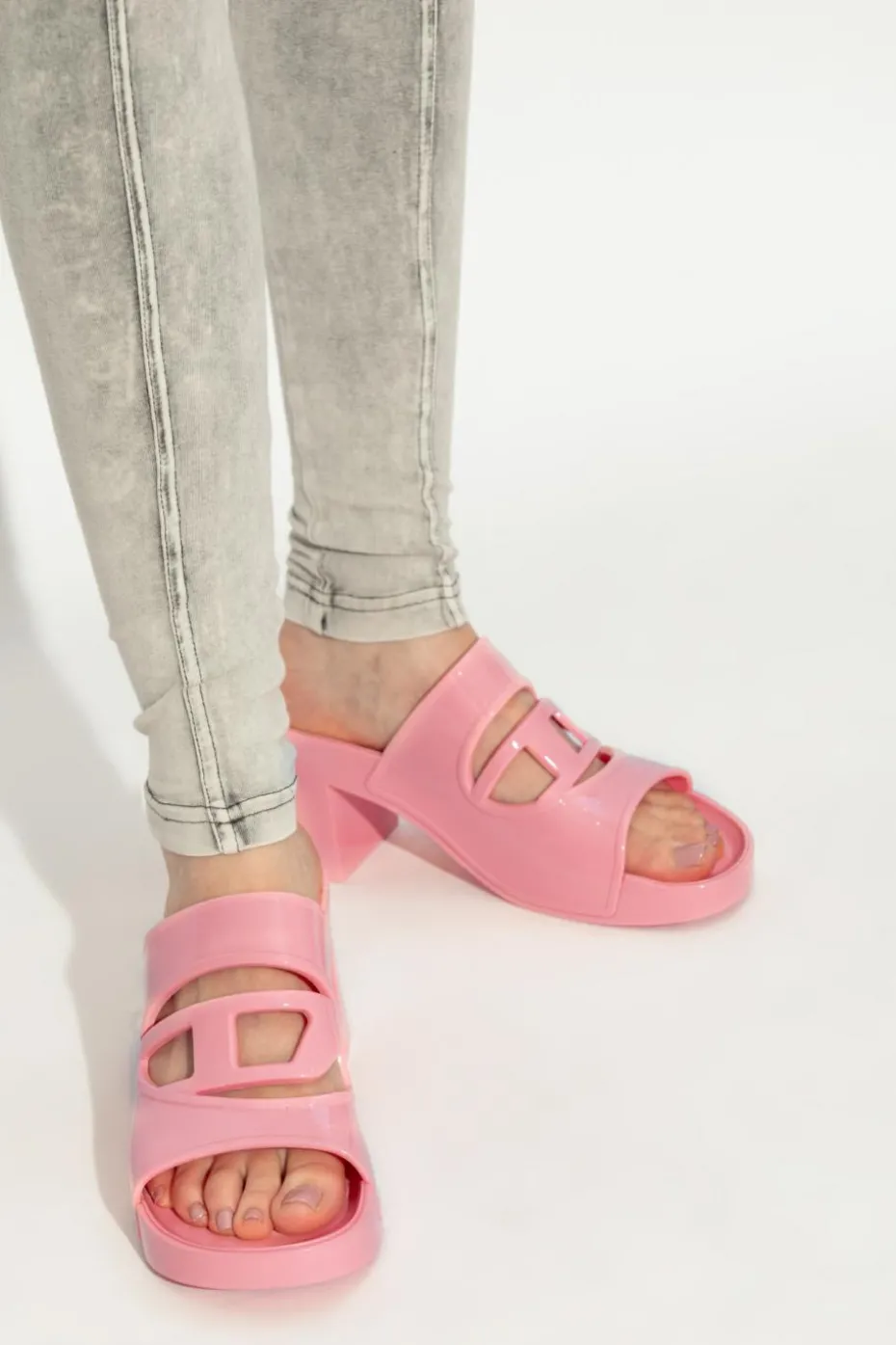 Diesel PINK Heeled mules SA-BONNIE